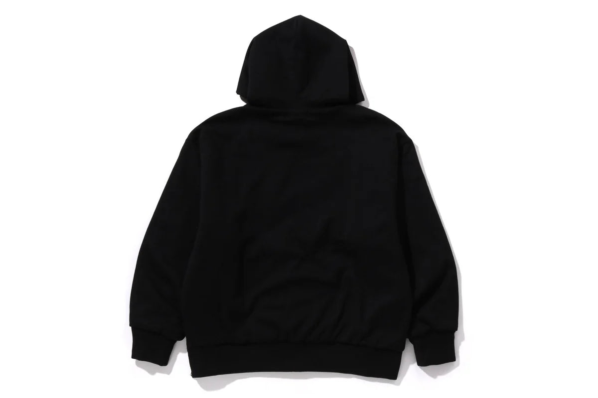 BAPE MENS COTTON HEAD PRINT COLLEGE PUFFY RELAXED FIT PULLOVER HOODIE