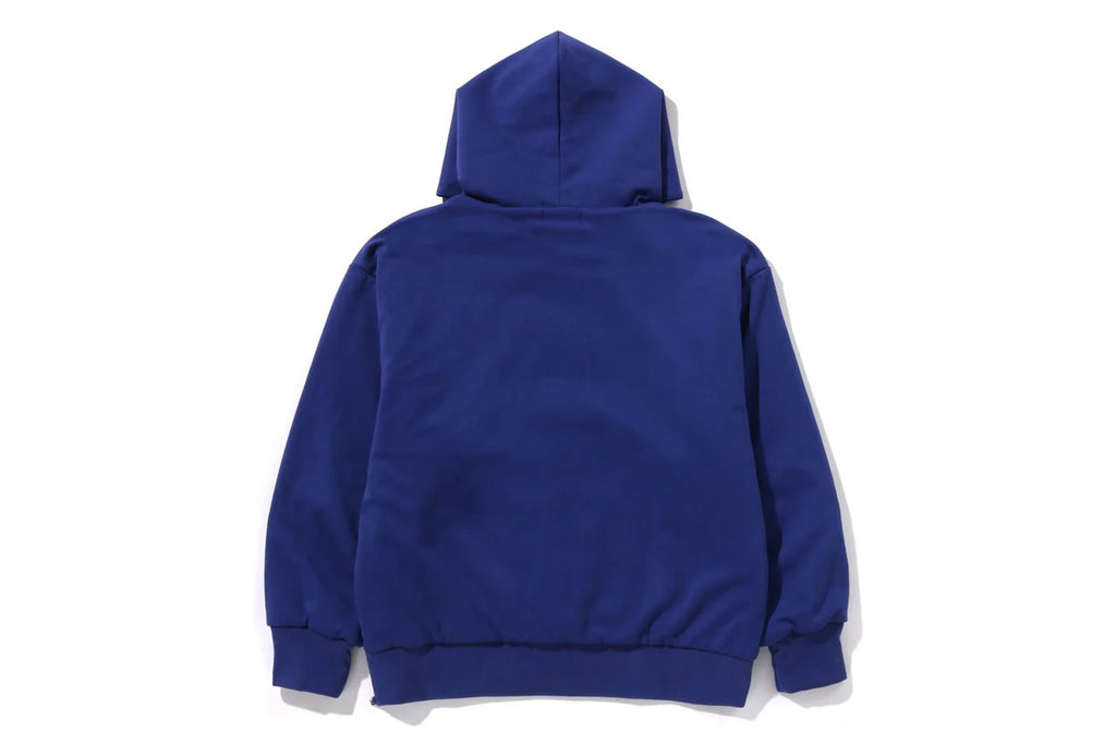 BAPE MENS COTTON HEAD PRINT COLLEGE PUFFY RELAXED FIT PULLOVER HOODIE