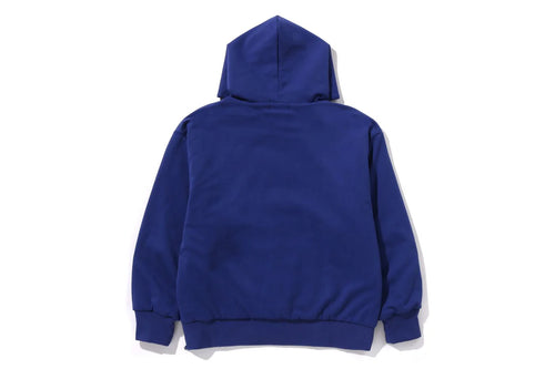 BAPE MENS COTTON HEAD PRINT COLLEGE PUFFY RELAXED FIT PULLOVER HOODIE