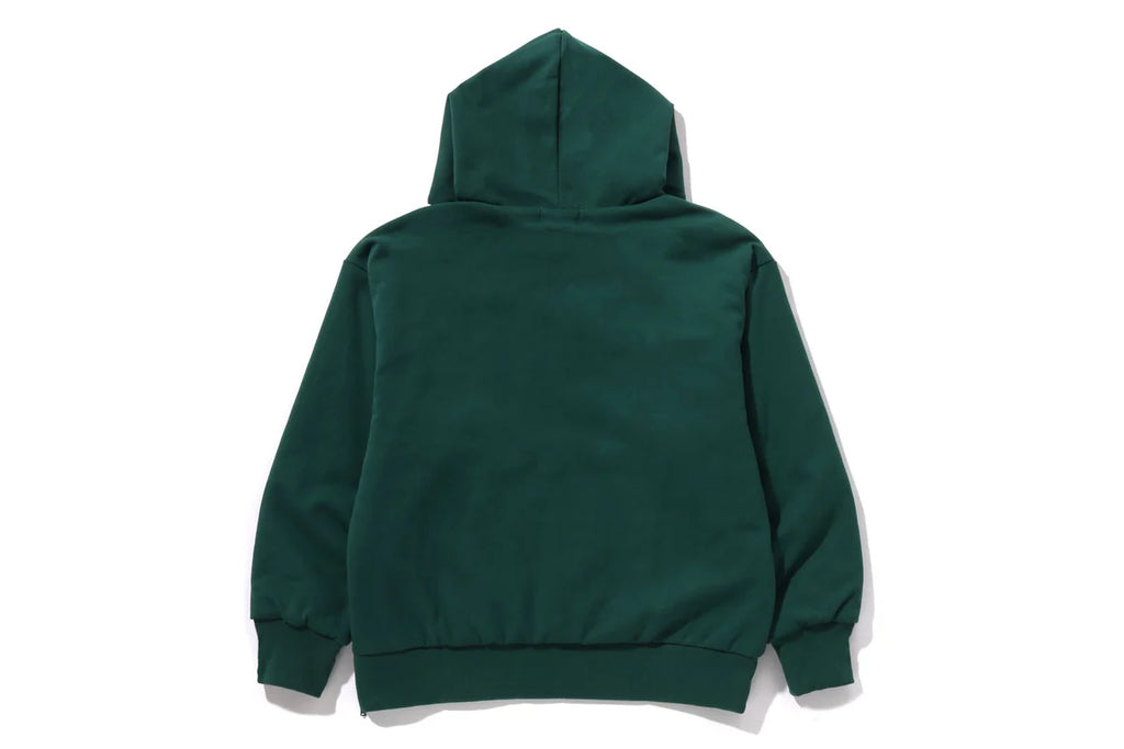 BAPE MENS COTTON HEAD PRINT COLLEGE PUFFY RELAXED FIT PULLOVER HOODIE