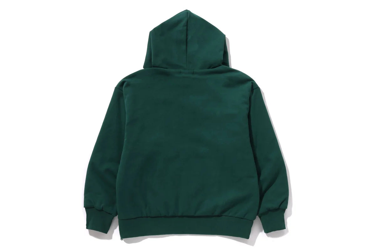 BAPE MENS COTTON HEAD PRINT COLLEGE PUFFY RELAXED FIT PULLOVER HOODIE