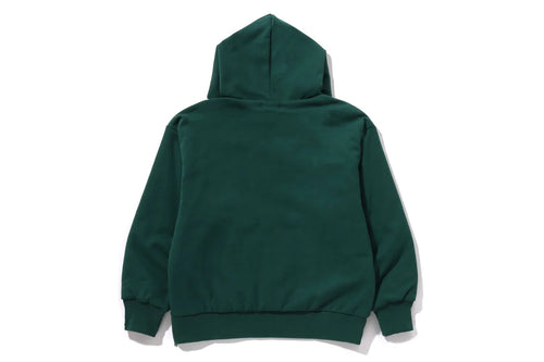 BAPE MENS COTTON HEAD PRINT COLLEGE PUFFY RELAXED FIT PULLOVER HOODIE