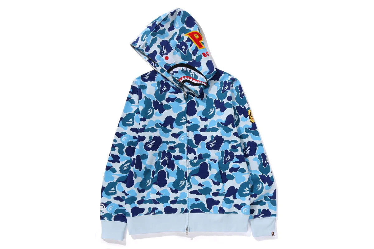 ABC CAMO SHARK HALF ZIP PULLOVER HOODIE