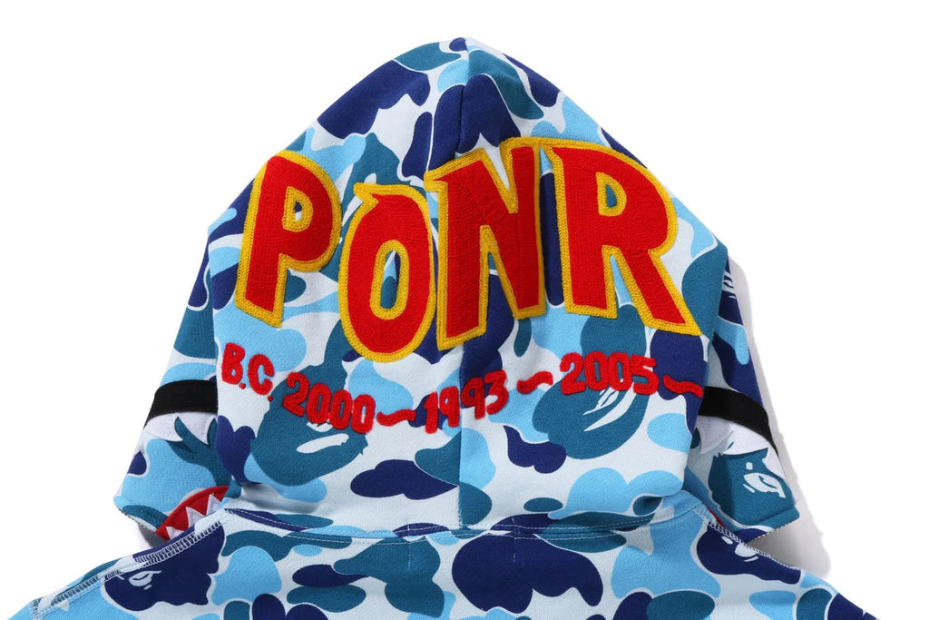 ABC CAMO SHARK HALF ZIP PULLOVER HOODIE