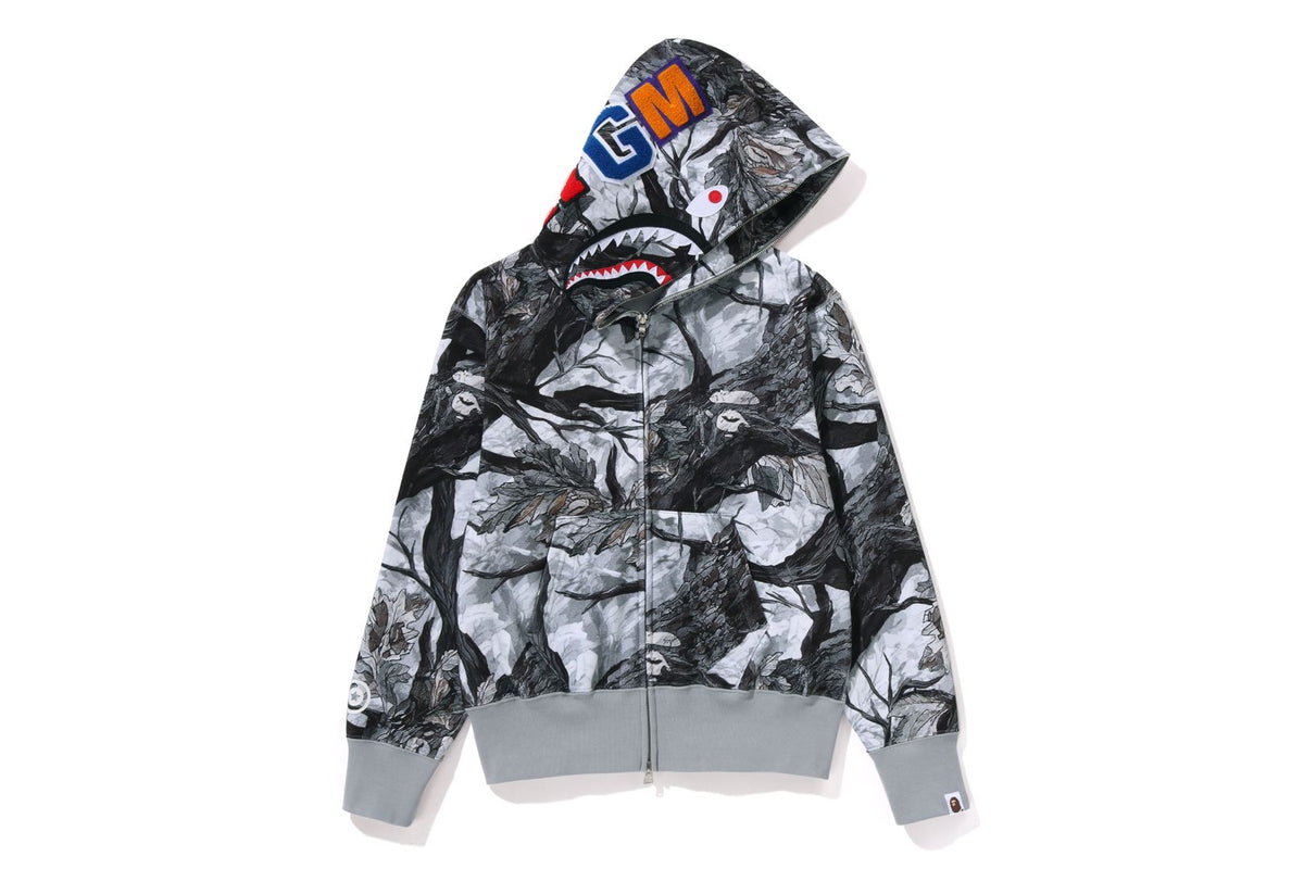 TREE EDGE CAMO SHARK FULL HOODIE