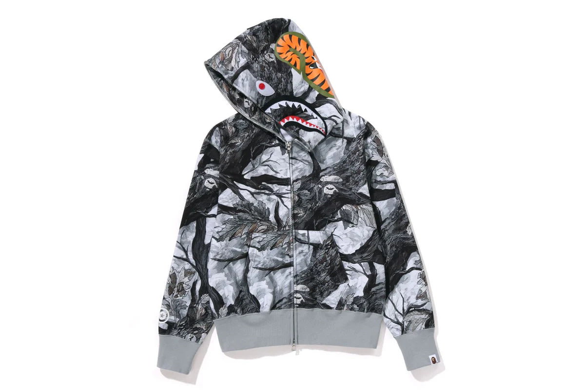TREE EDGE CAMO SHARK FULL HOODIE