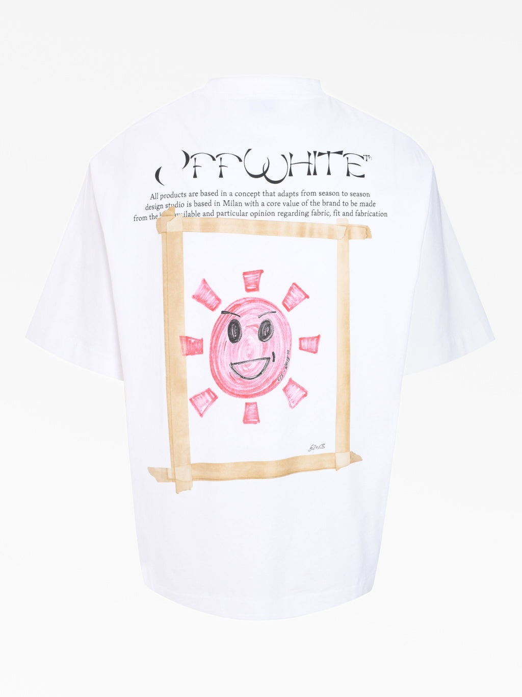 Off-White Sun Moon Skate Print T-Shirt