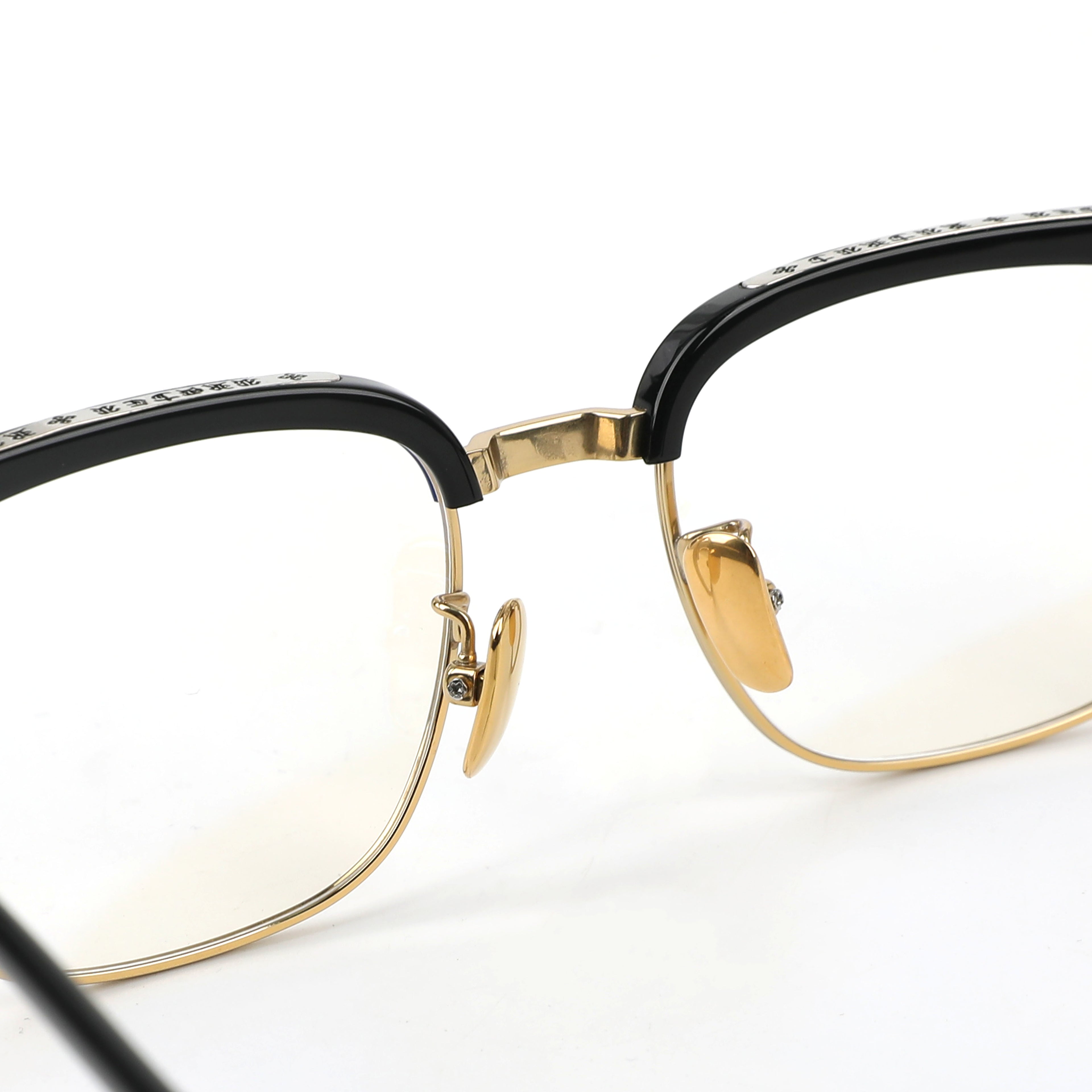 CHROME HEARTS EYEWEAR GLASSES GOLD/BLACK