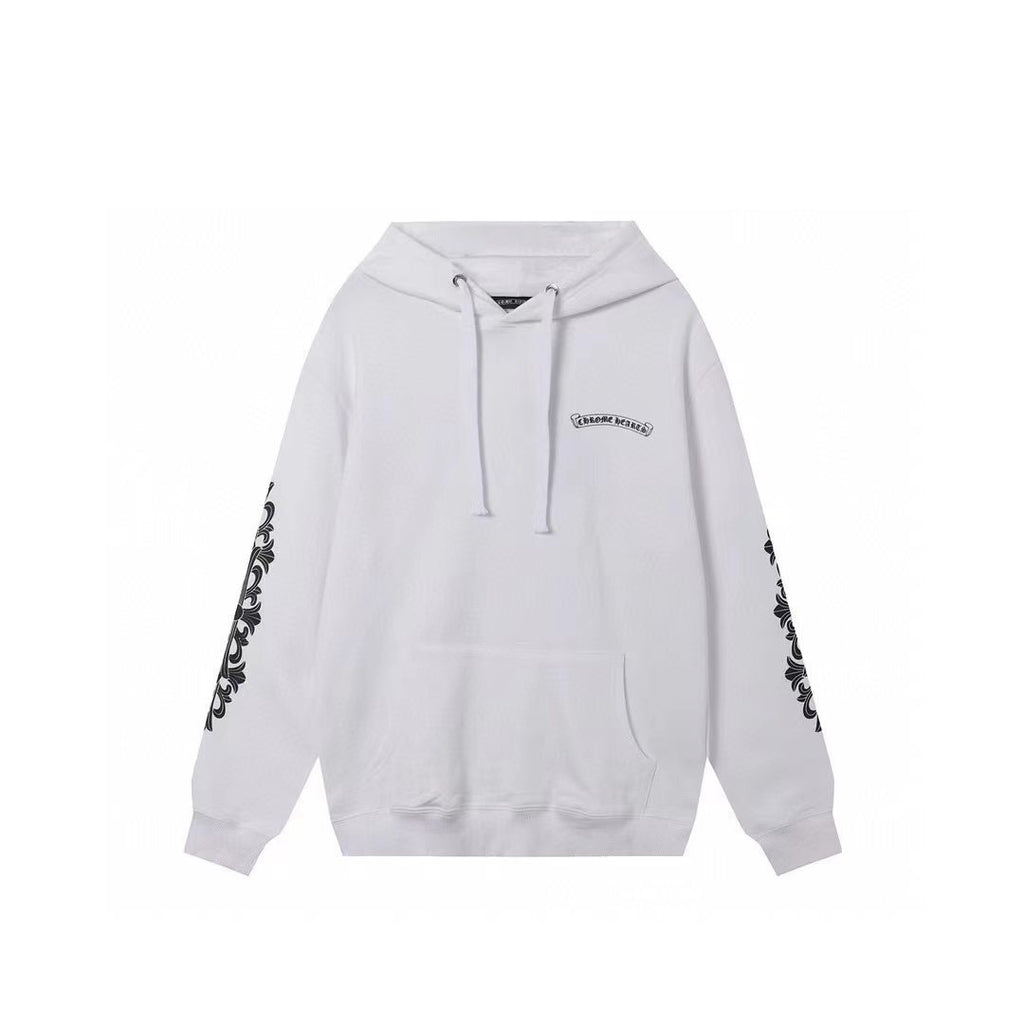 CHROME-HEARTS Hoodie Gray/White