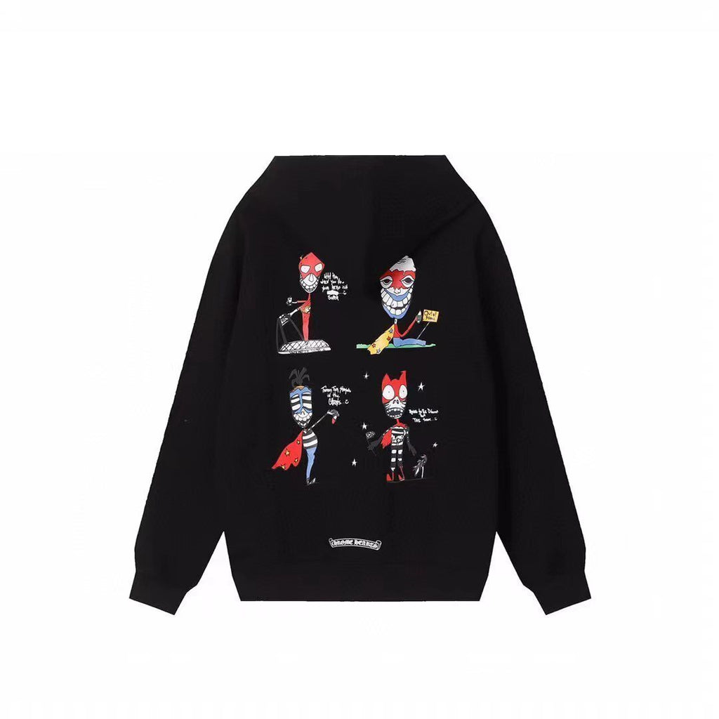CHROME-HEARTS Black Zip Hoodie