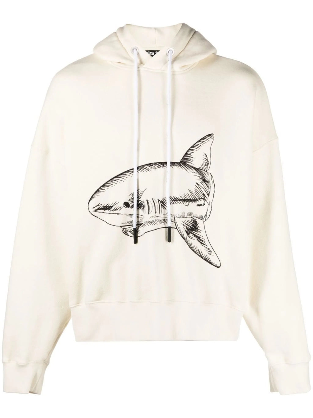 Palm Angels Broken Shark organic cotton hoodie