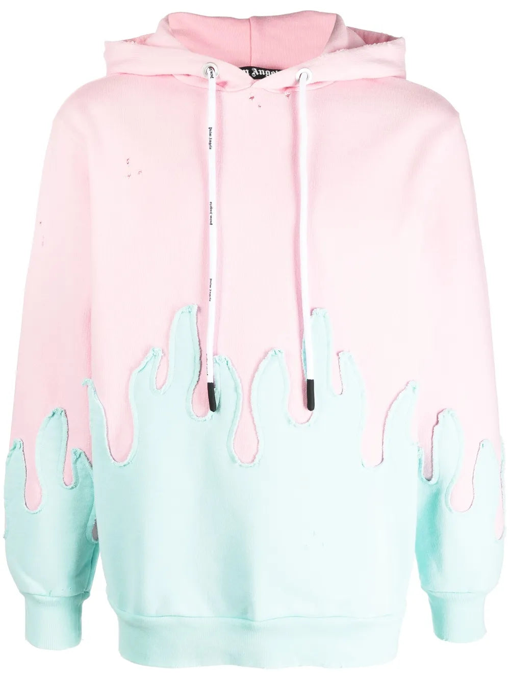 Palm Angels Double Layered Distressed Hoodie
