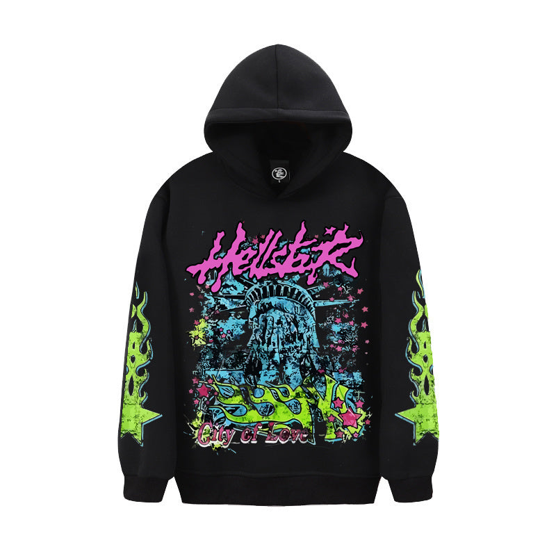 Black - Hellstar Liberty City of Love Hoodie