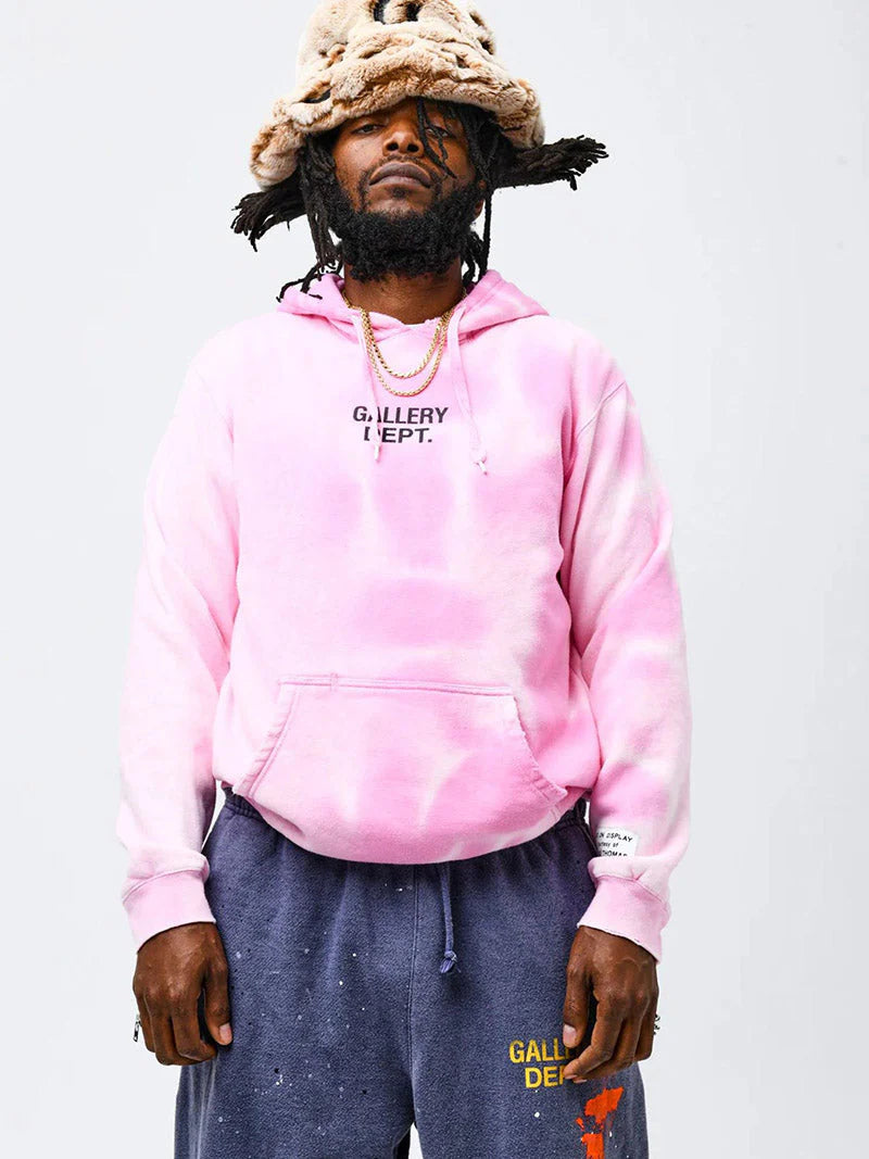 Buy Gallery Dept. Sunfaded Centered Logo Hoodie 'Pink'