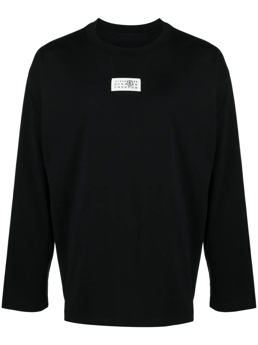 MM6 Maison Margiela numbers motif-patch long-sleeve T-shirt
