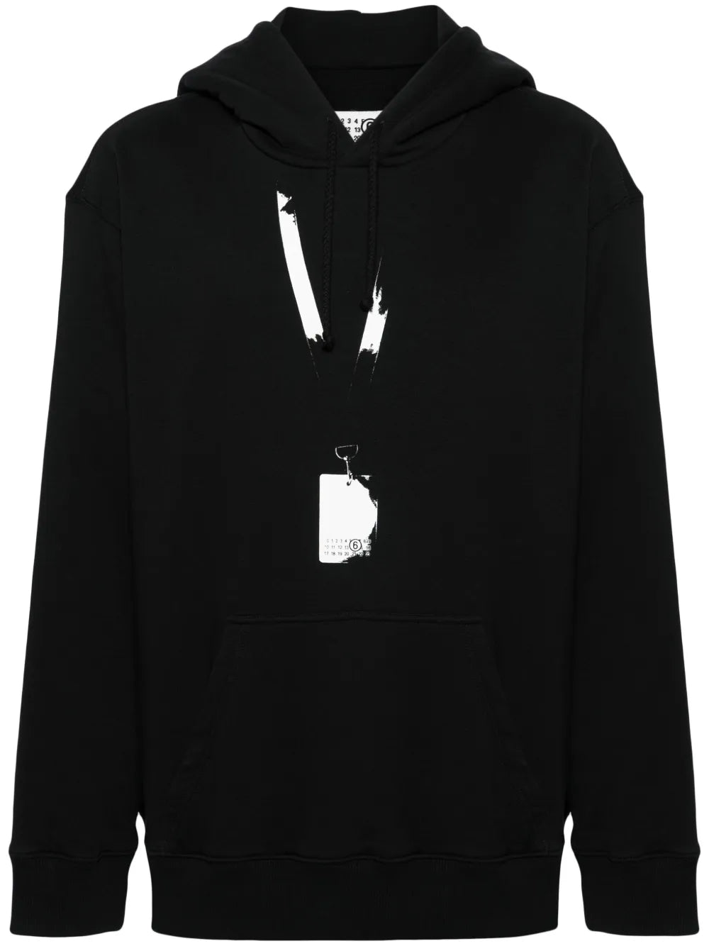 MM6 Maison Margiela numbers-print cotton blend hoodie