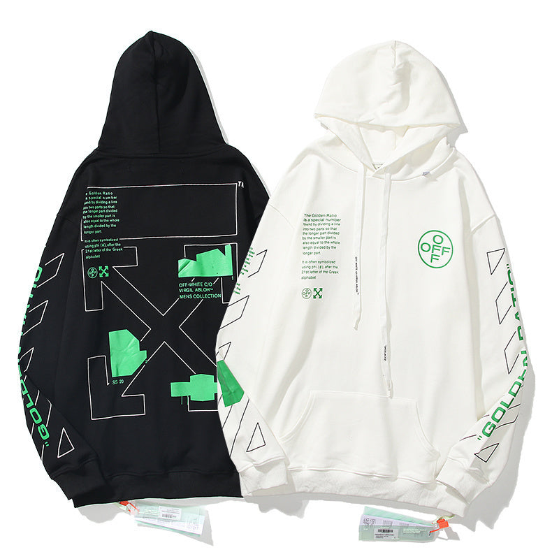 Off-White Arch Shapes Slim Hoodie 'Black'