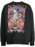 Palm Angels Palm Concert Print Crewneck 'Butter/Multicolor'/Black