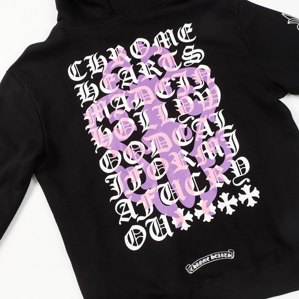 CHROME-HEARTS Hoodie Gray/White