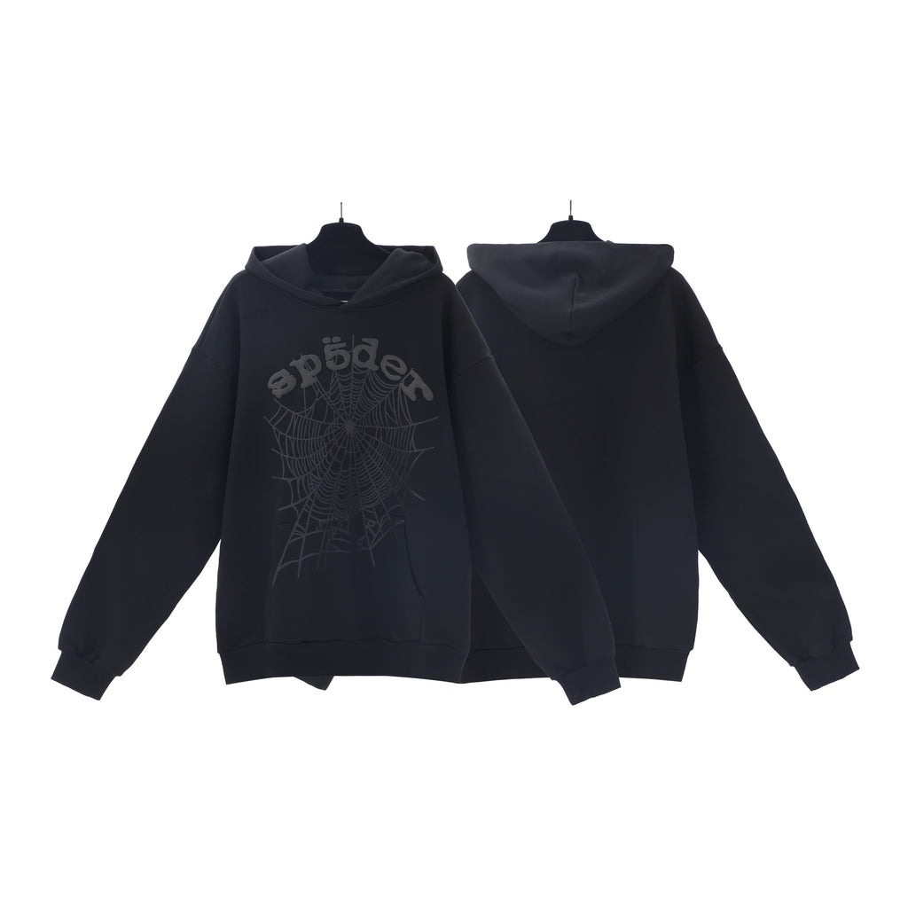 Sp5der Phantom Web Hoodie Black