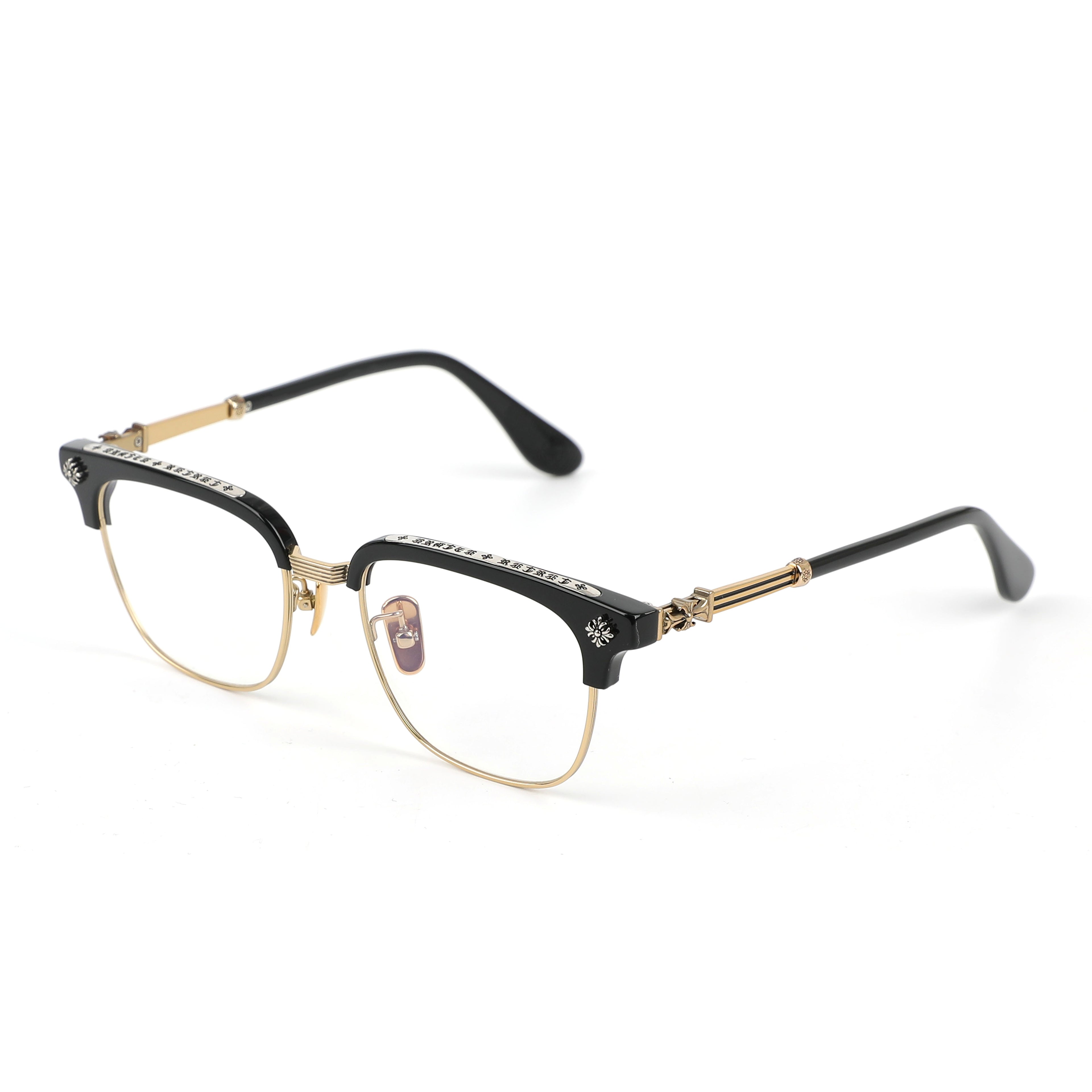 CHROME HEARTS EYEWEAR GLASSES GOLD/BLACK