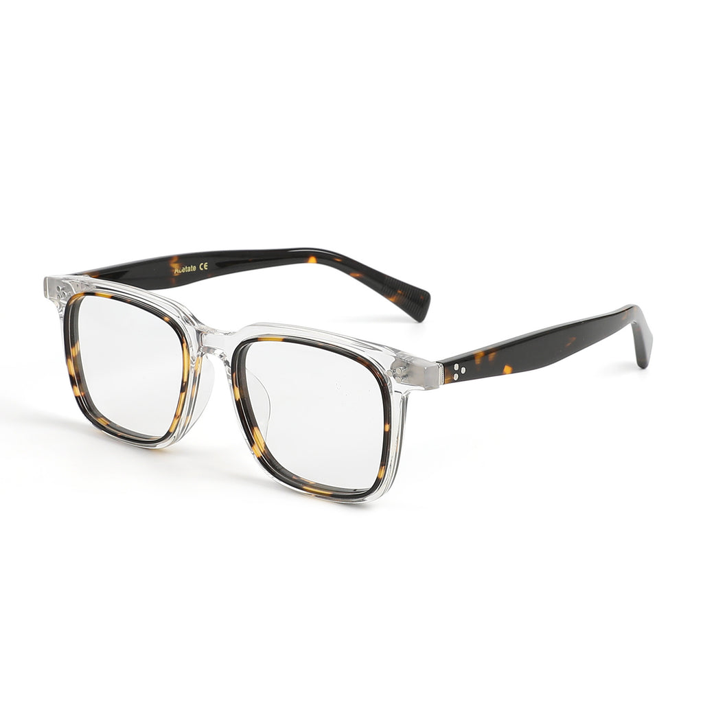 Acetate Frames TORTOISE/TRANSPARENT GLASSES