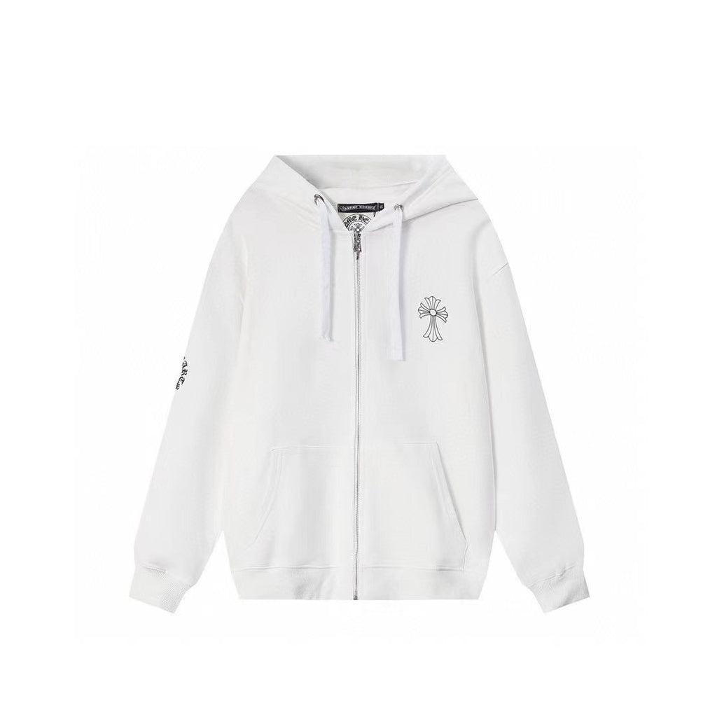 CHROME-HEARTS Hoodie K7008 White / Back logo