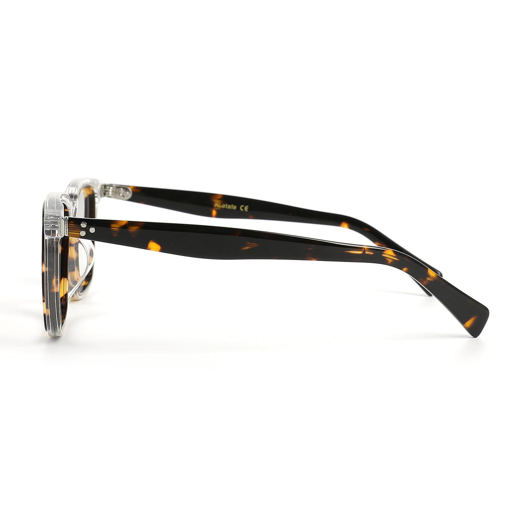 Acetate Frames TORTOISE/TRANSPARENT GLASSES