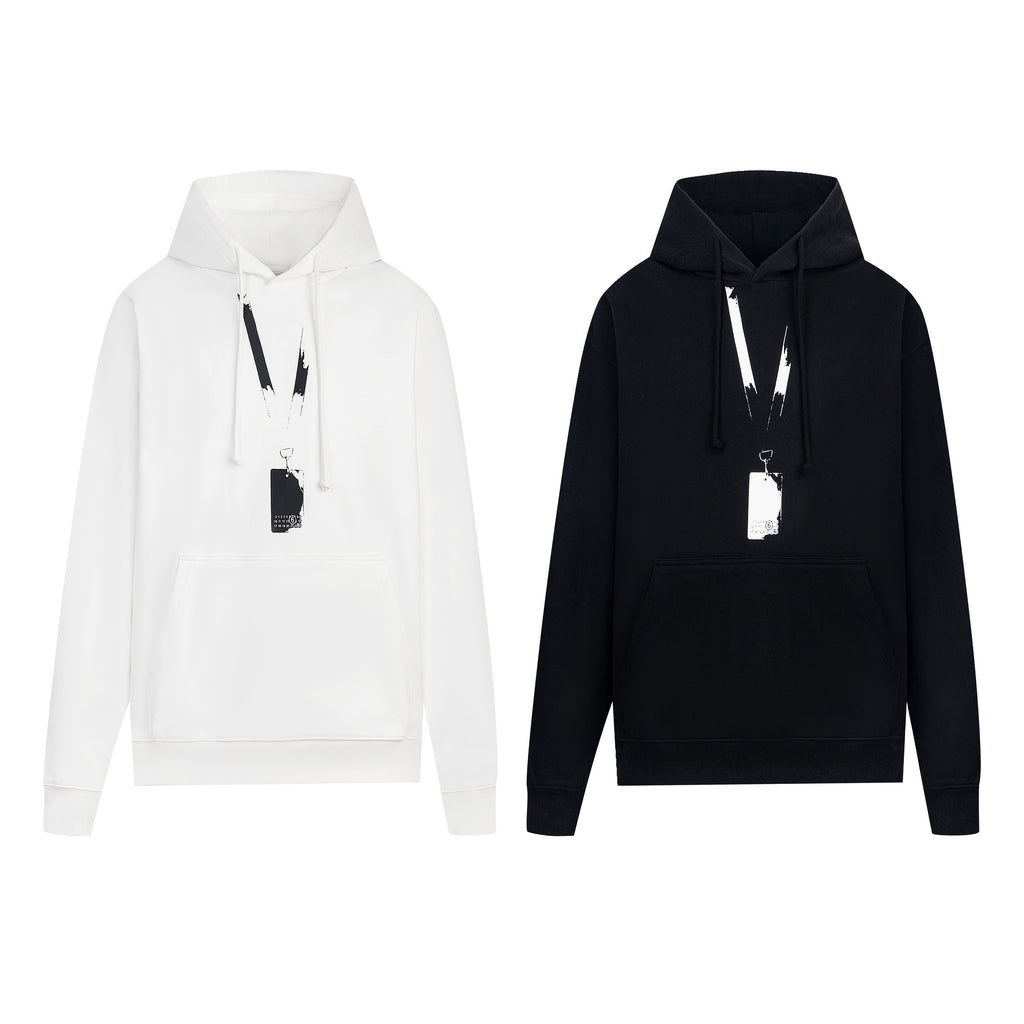 MM6 Maison Margiela numbers-print cotton blend hoodie