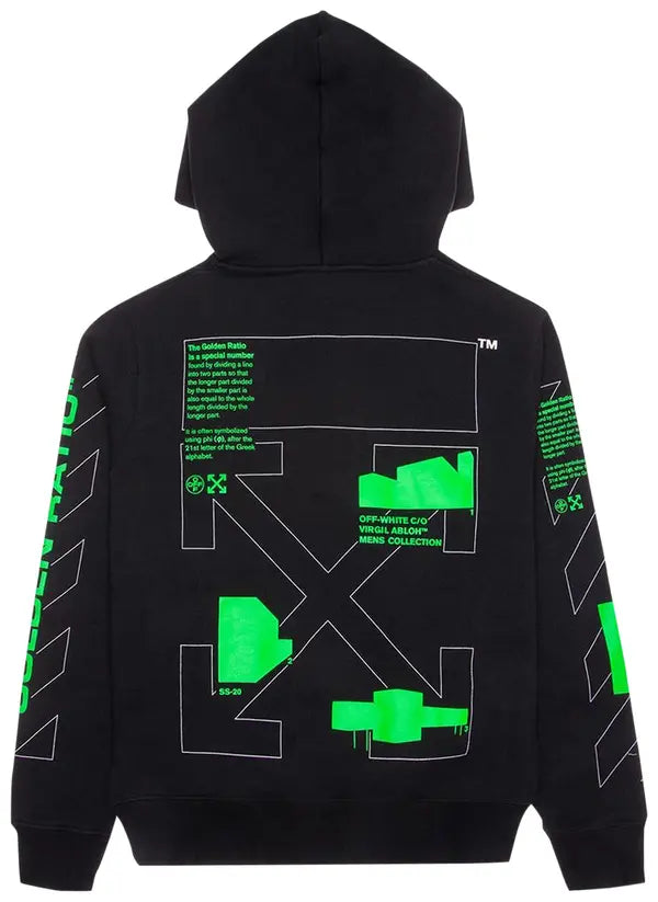 Off-White Arch Shapes Slim Hoodie 'Black'