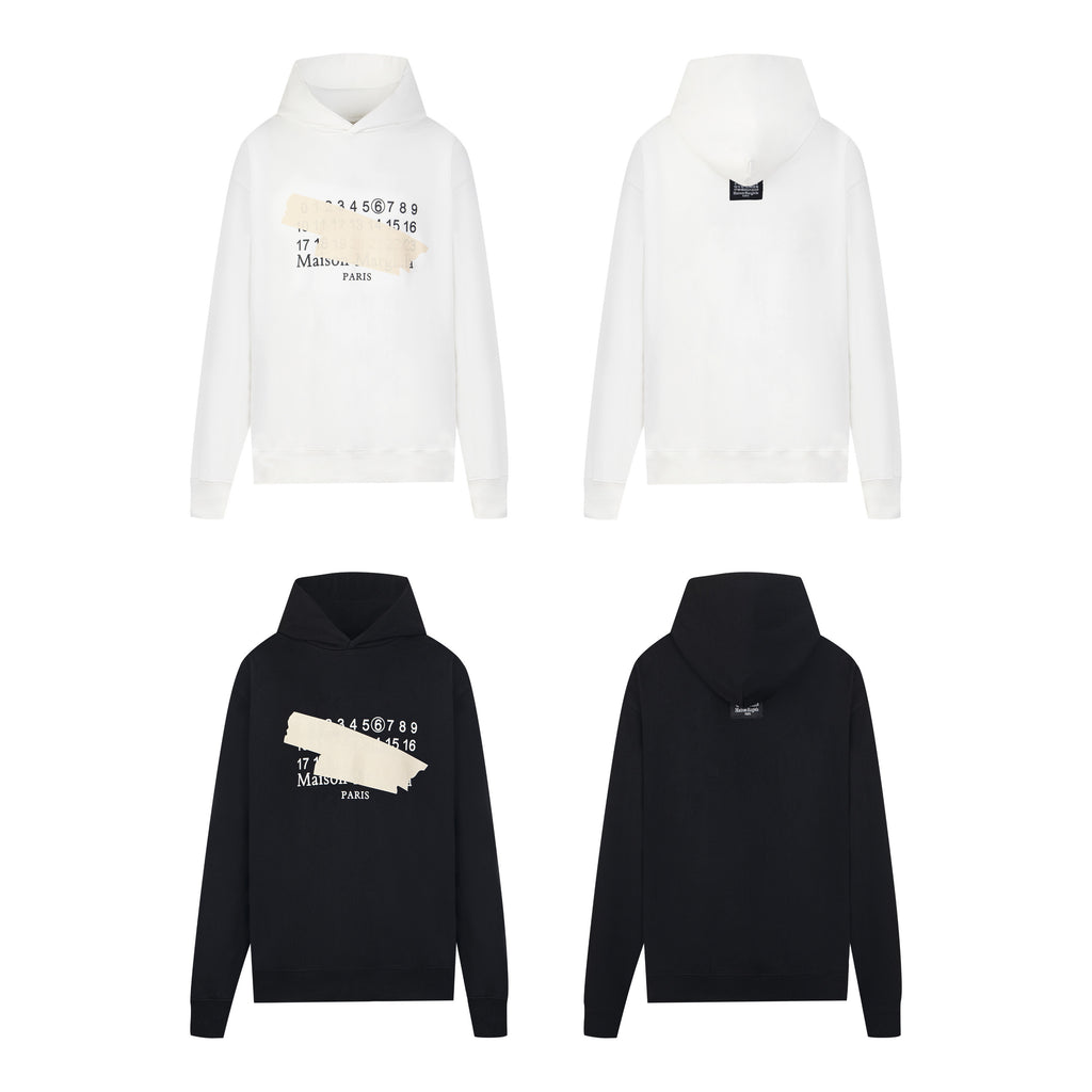 The Maison Margiela Numbers Logo Hoodie
