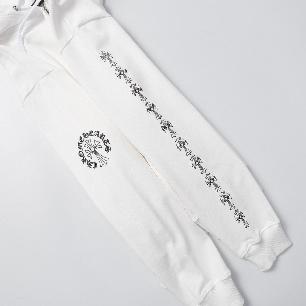 CHROME-HEARTS Hoodie K7008 White / Back logo