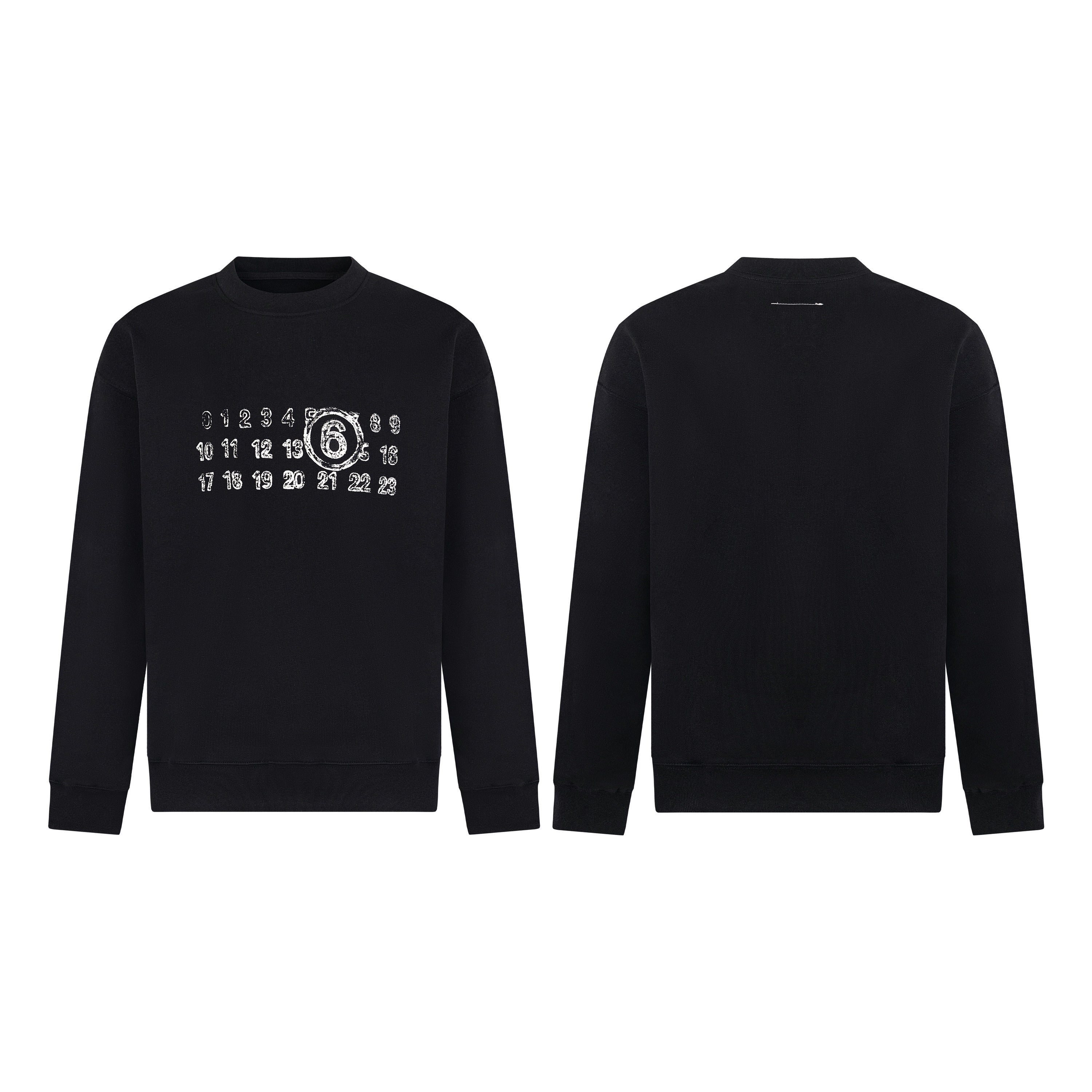 Maison Margiela MM6 Black sweatshirt with logo print