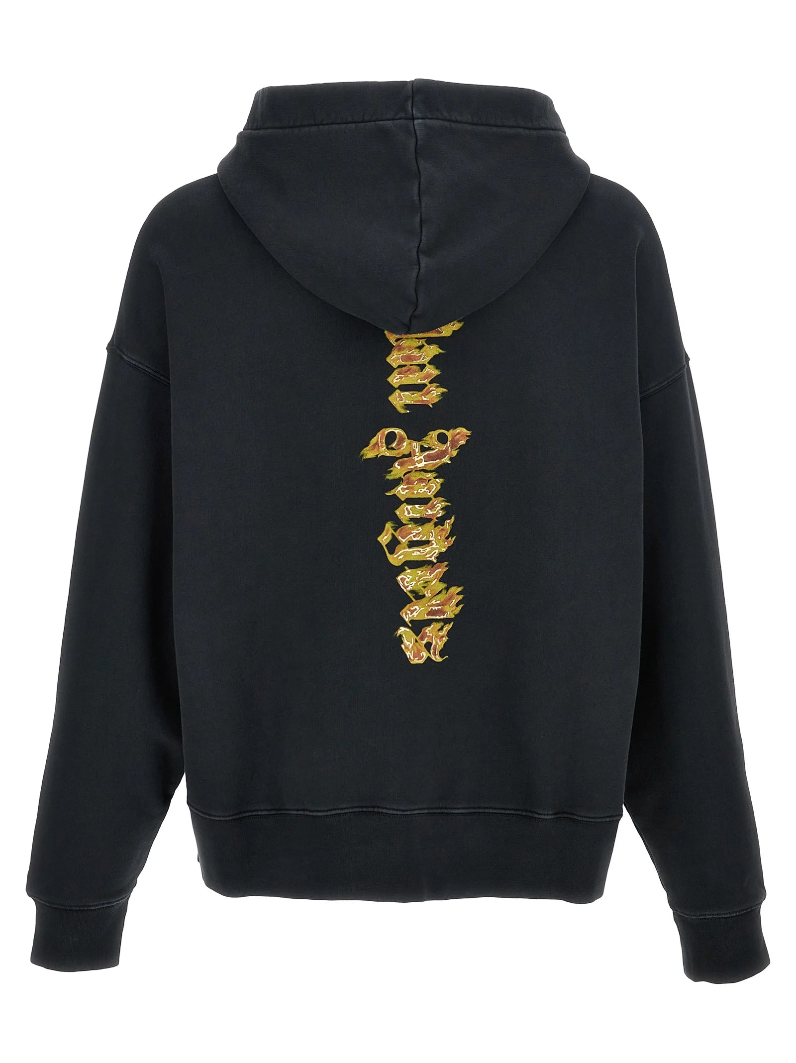 Palm Angels Burning Palm Cotton Hoodie