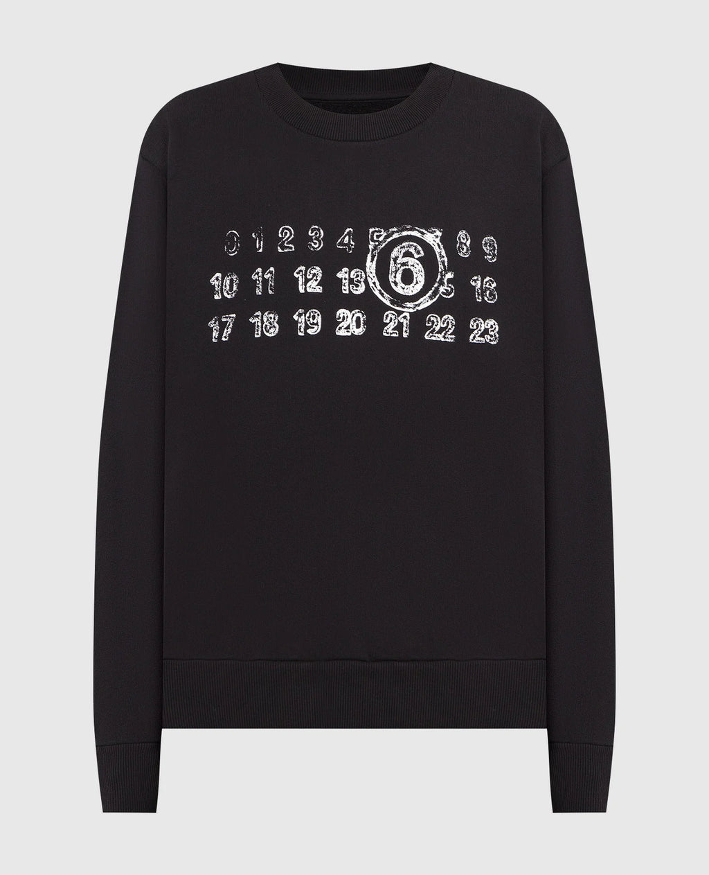 Maison Margiela MM6 Black sweatshirt with logo print