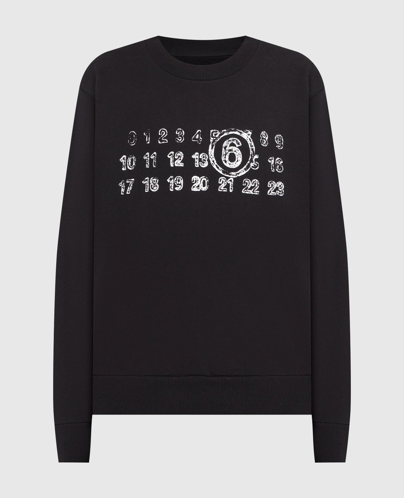 Maison Margiela MM6 Black sweatshirt with logo print