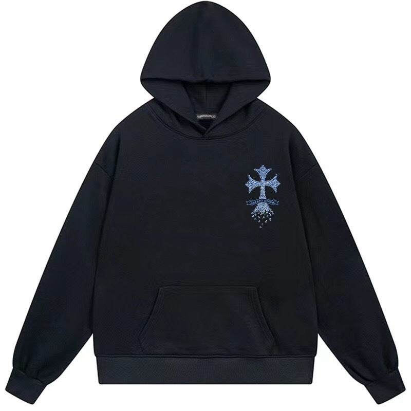 CHROME-HEARTS BLUE LOGO Hoodie