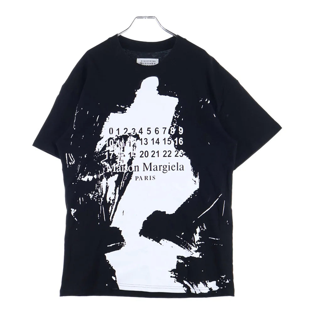 Maison Margiela Black Basic Numbers T-Shirt