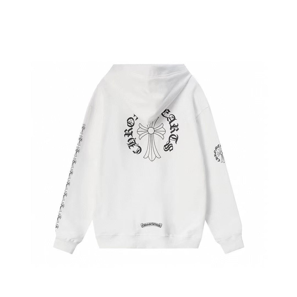 CHROME-HEARTS Hoodie K7008 White / Back logo