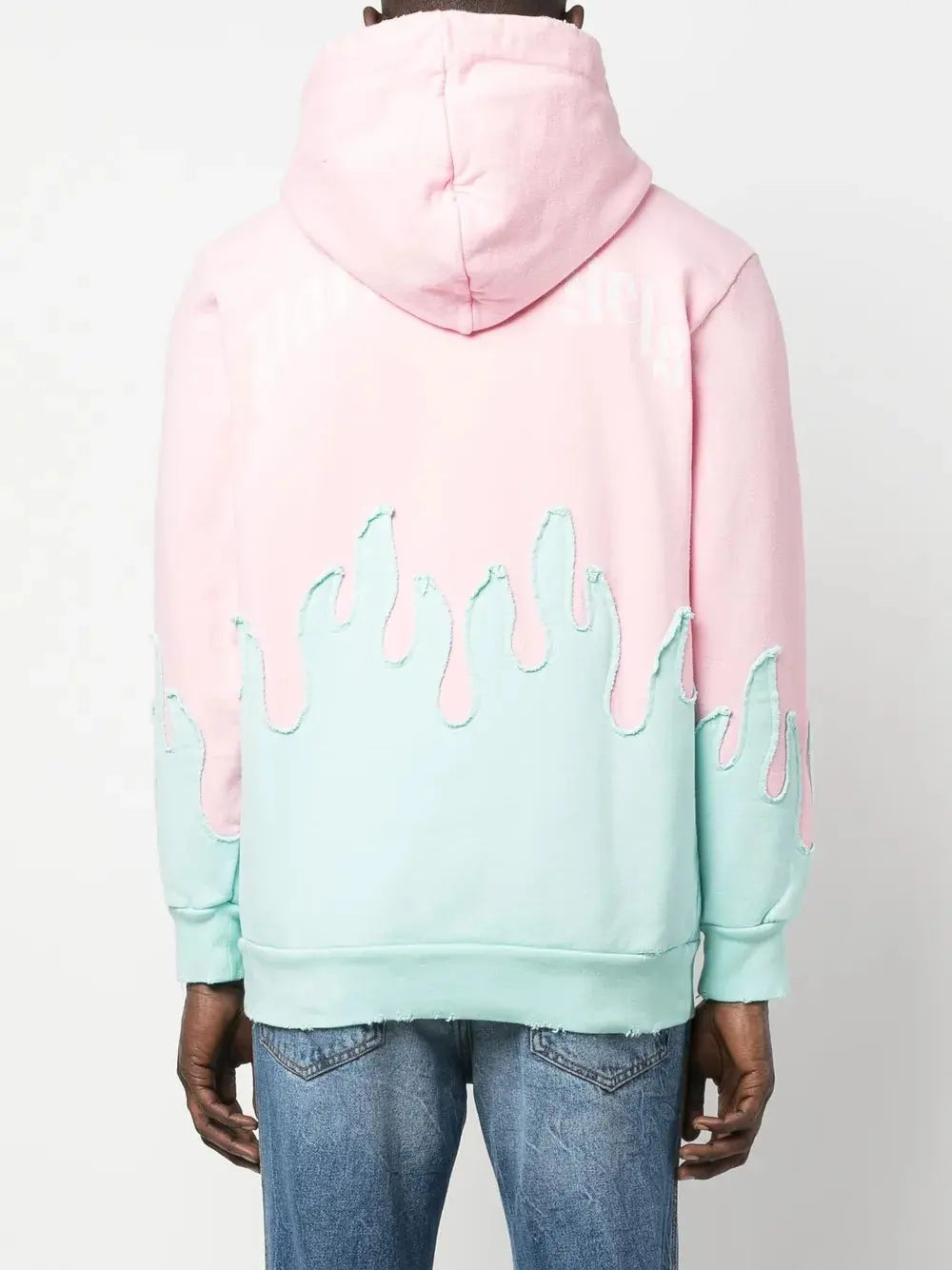 Palm Angels Double Layered Distressed Hoodie