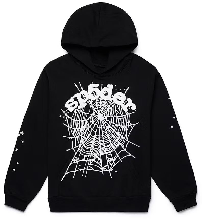 Sp5der OG Web Hoodie Heather Grey/Black