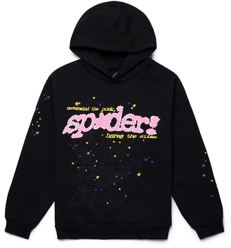 Sp5der Web Hoodie Pink/Black