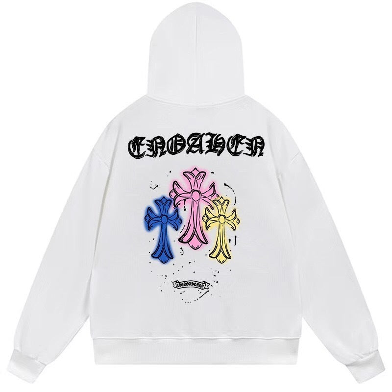 CHROME-HEARTS MULTICOLOR LOGO Hoodie