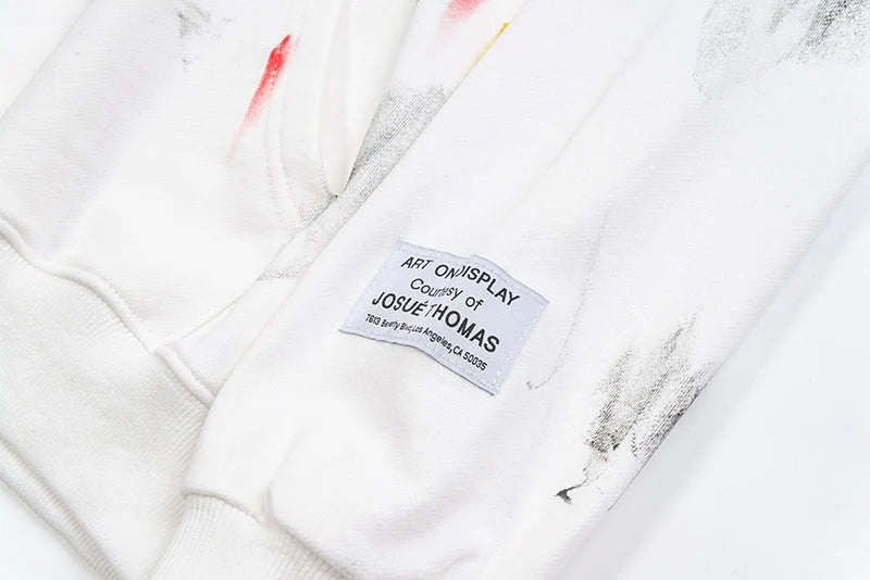 Splatter Paint Printed Hoodie
