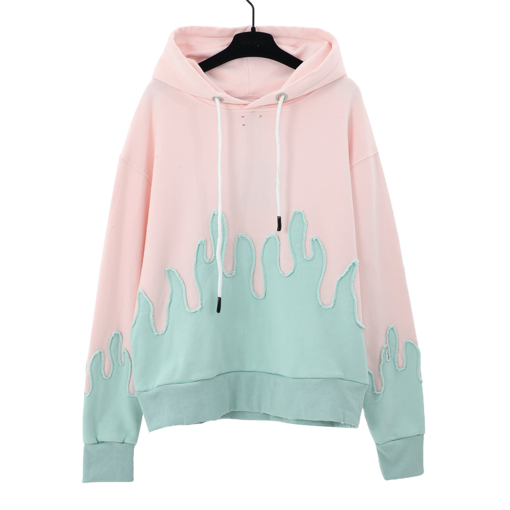 Palm Angels Double Layered Distressed Hoodie