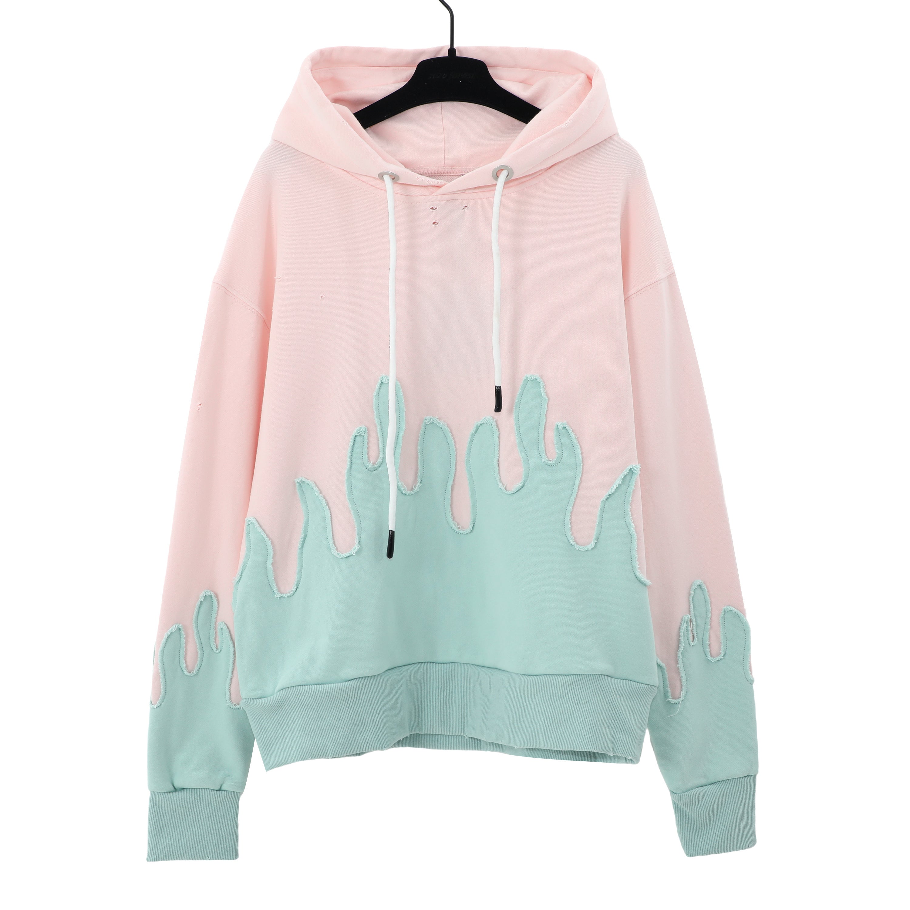 Palm Angels Double Layered Distressed Hoodie