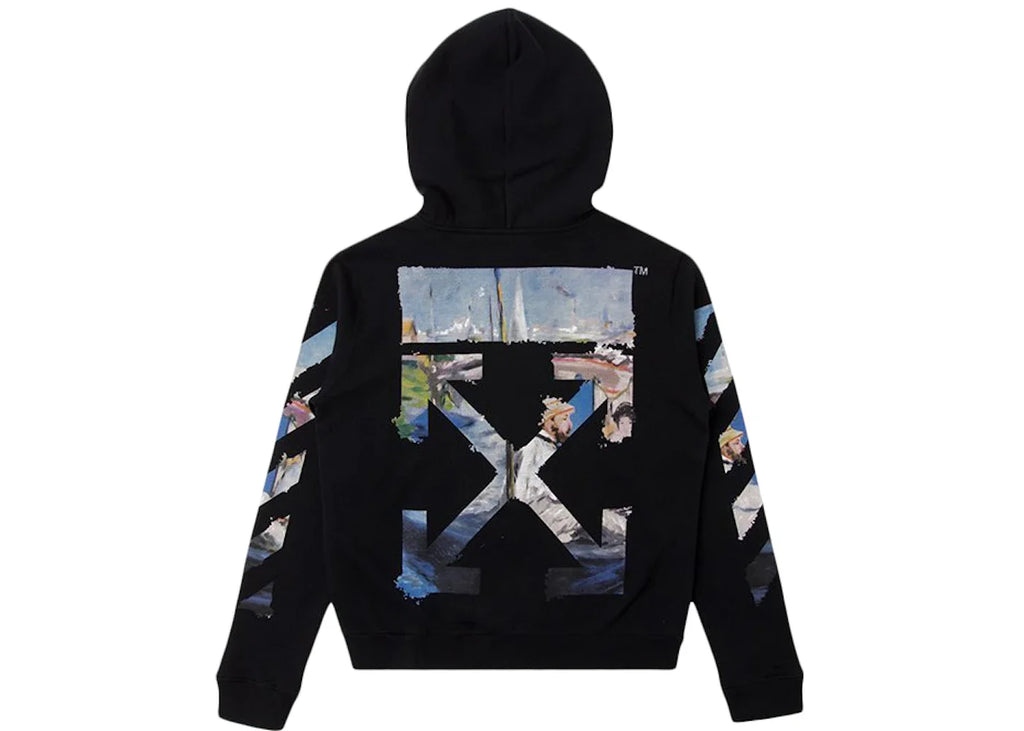 Off-White  OFF-WHITE Diag Print Zip Up Hoodie Black/Multicolor