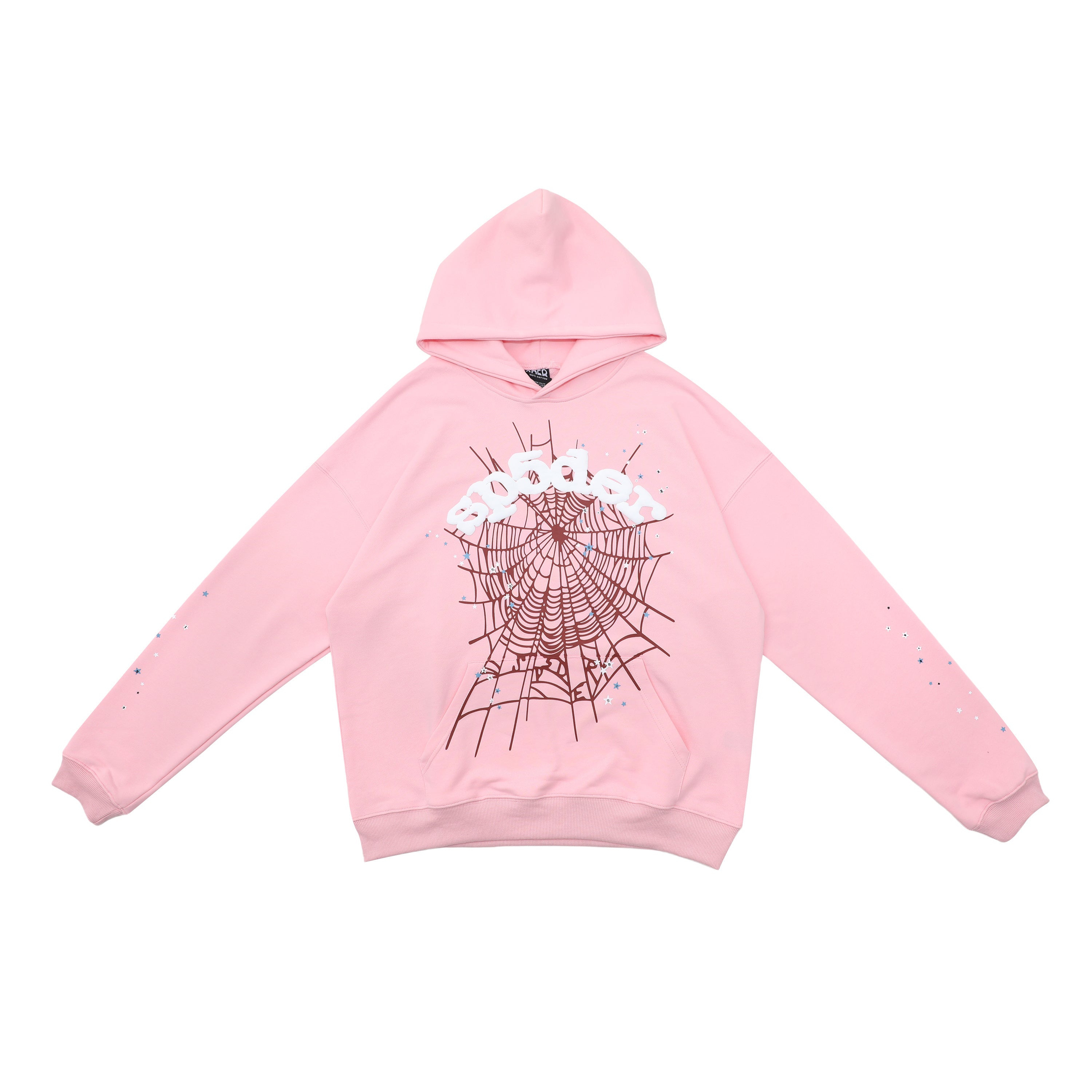 Sp5der Hoodie Pink 4006