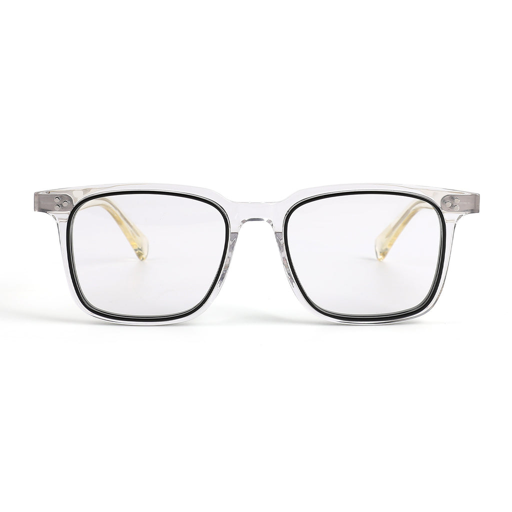 Acetate Frames BLACK/TRANSPARENT GLASSES