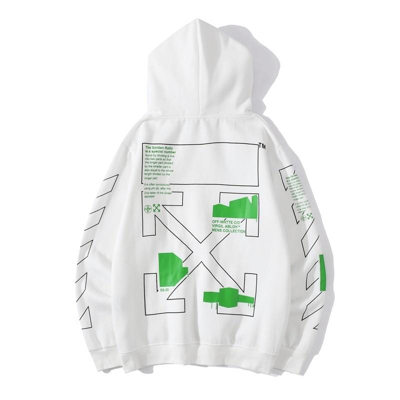 Off-White Arch Shapes Slim Hoodie 'Black'